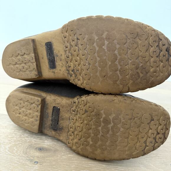 VTG LL Bean Boots Unlined Hunting Leather Duck Boots Women's 12 Mens Maine USA - Picture 5 of 6